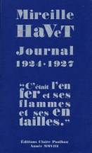 Mireille Havet Journal 1924-1927 (couverture)