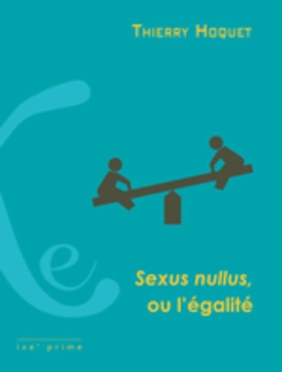 Sexus nullus ou l’égalité (couverture)